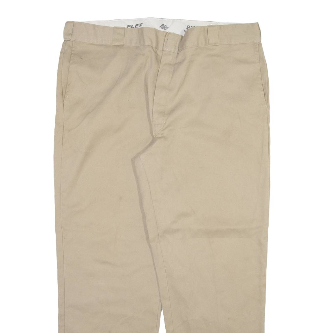 DICKIES 874 Workwear Mens Trousers Beige Regular Straight W42 L32