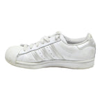 ADIDAS Superstar Womens Lace-Up Trainers White Leather UK 3.5 Classic