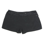 NIKE Womens Black Sports Shorts XL W36 Athletic Casual Polyester Dri-Fit