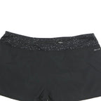NIKE Womens Black Sports Shorts XL W36 Athletic Casual Polyester Dri-Fit