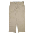 DICKIES Cargo Mens Trousers Beige Relaxed Straight W38 L32