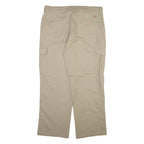 DICKIES Cargo Mens Trousers Beige Relaxed Straight W38 L32