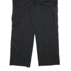 DICKIES Mens Cotton Blend Black Relaxed Cargo Trousers W40 L31 Workwear