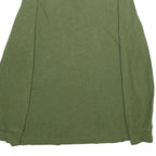 TOMMY HILFIGER Mens Green Long Sleeve Plain Polo Shirt L Cotton Classic Fit