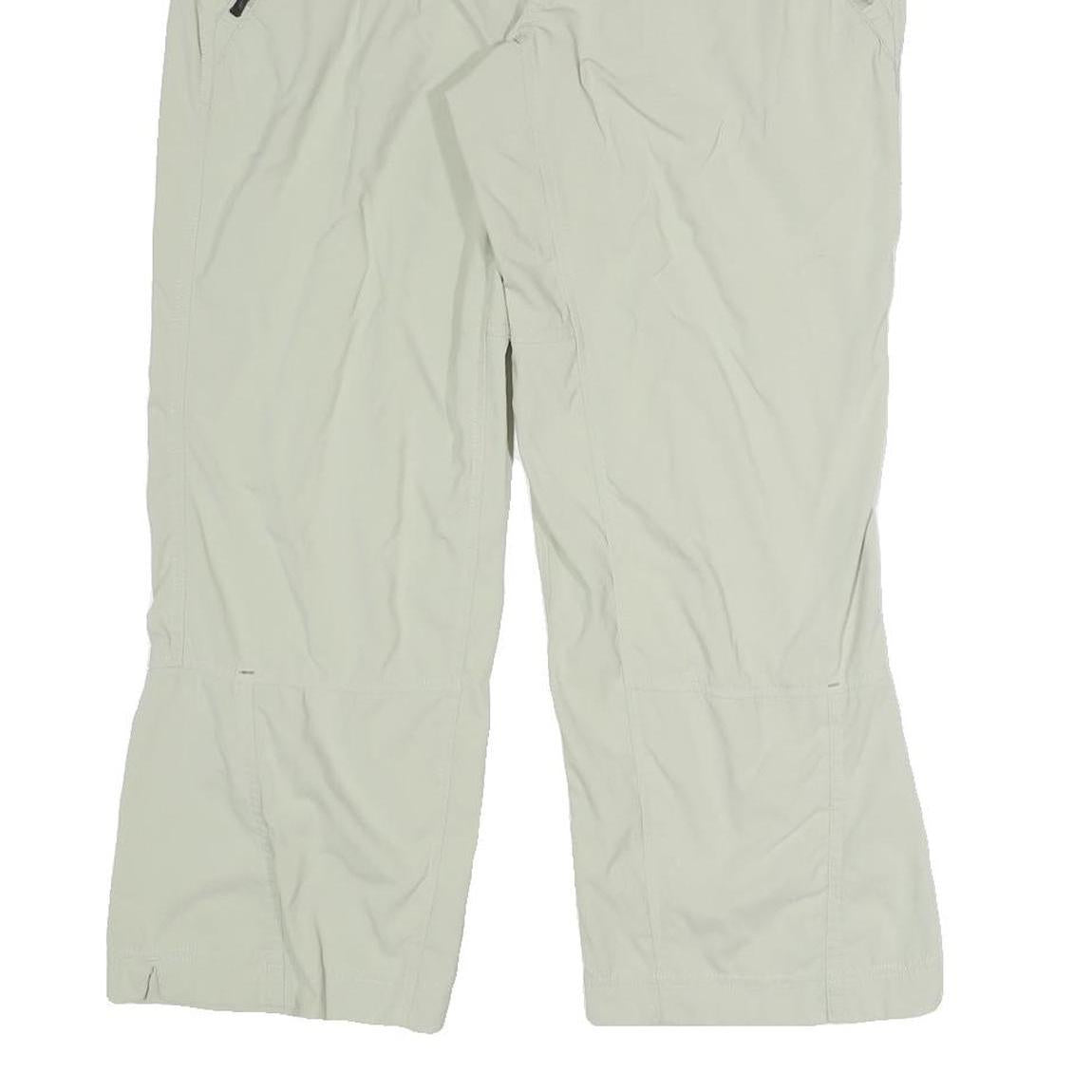 COLUMBIA Womens Polyester Blend Beige Relaxed Straight Trousers W28 L23 Outdoor