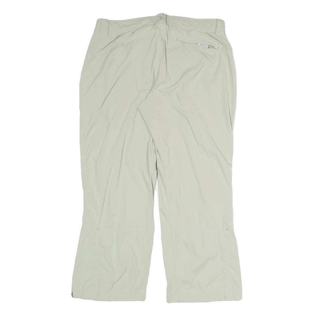 COLUMBIA Womens Polyester Blend Beige Relaxed Straight Trousers W28 L23 Outdoor