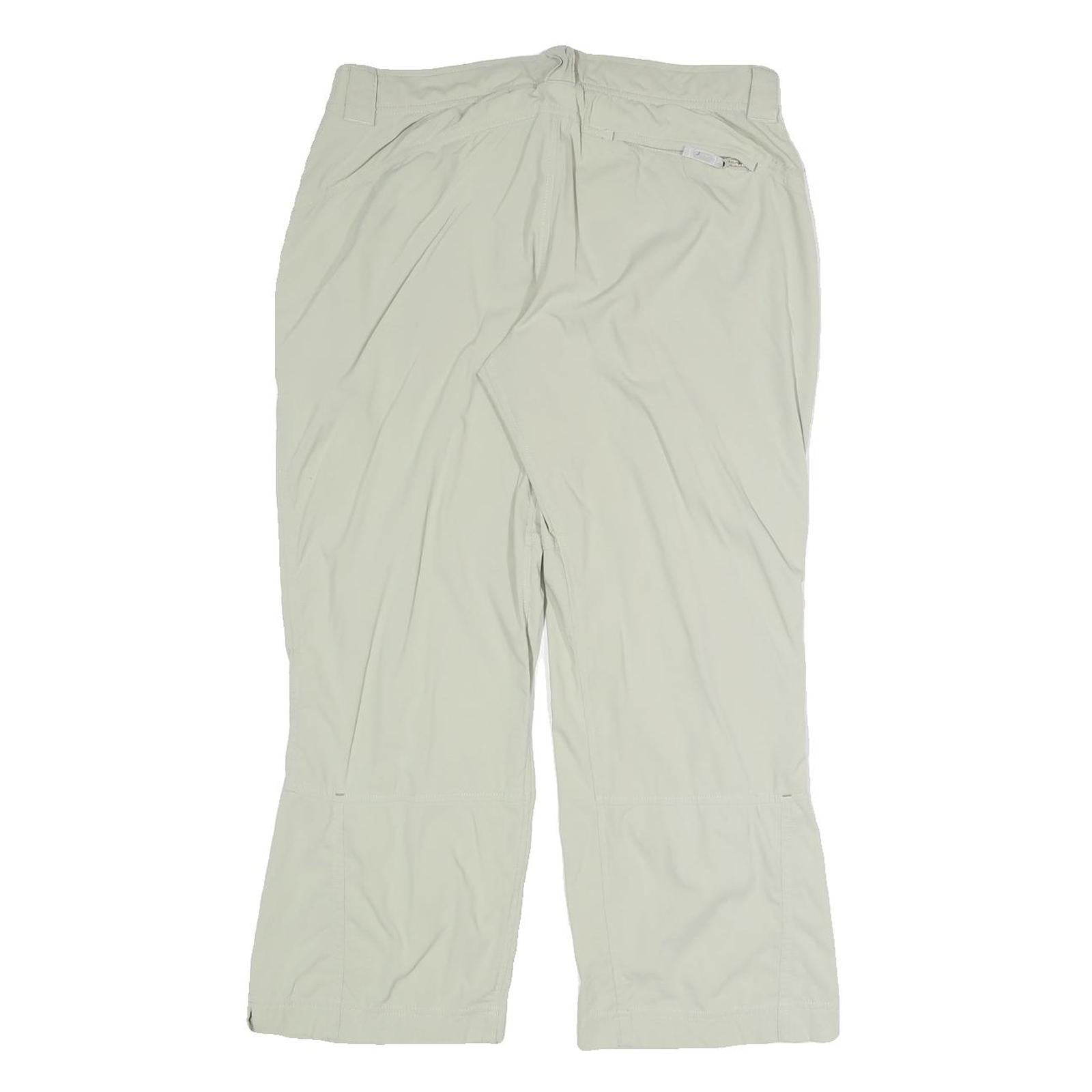 COLUMBIA Womens Polyester Blend Beige Relaxed Straight Trousers W28 L23 Outdoor