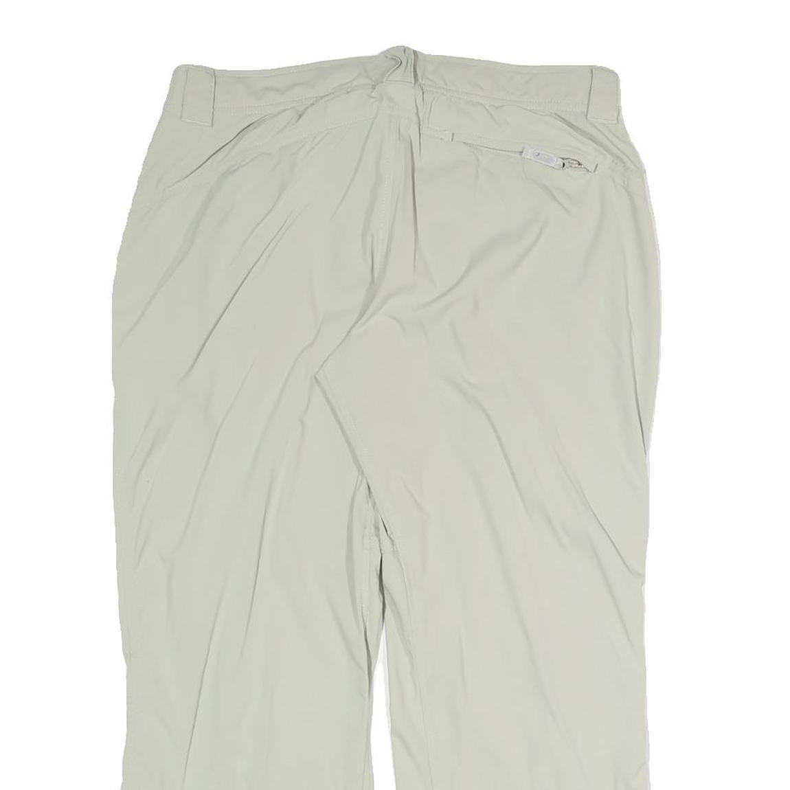 COLUMBIA Womens Polyester Blend Beige Relaxed Straight Trousers W28 L23 Outdoor