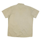 DICKIES Mens Beige Workwear Shirt XL Cotton Blend Utility Button Pocket