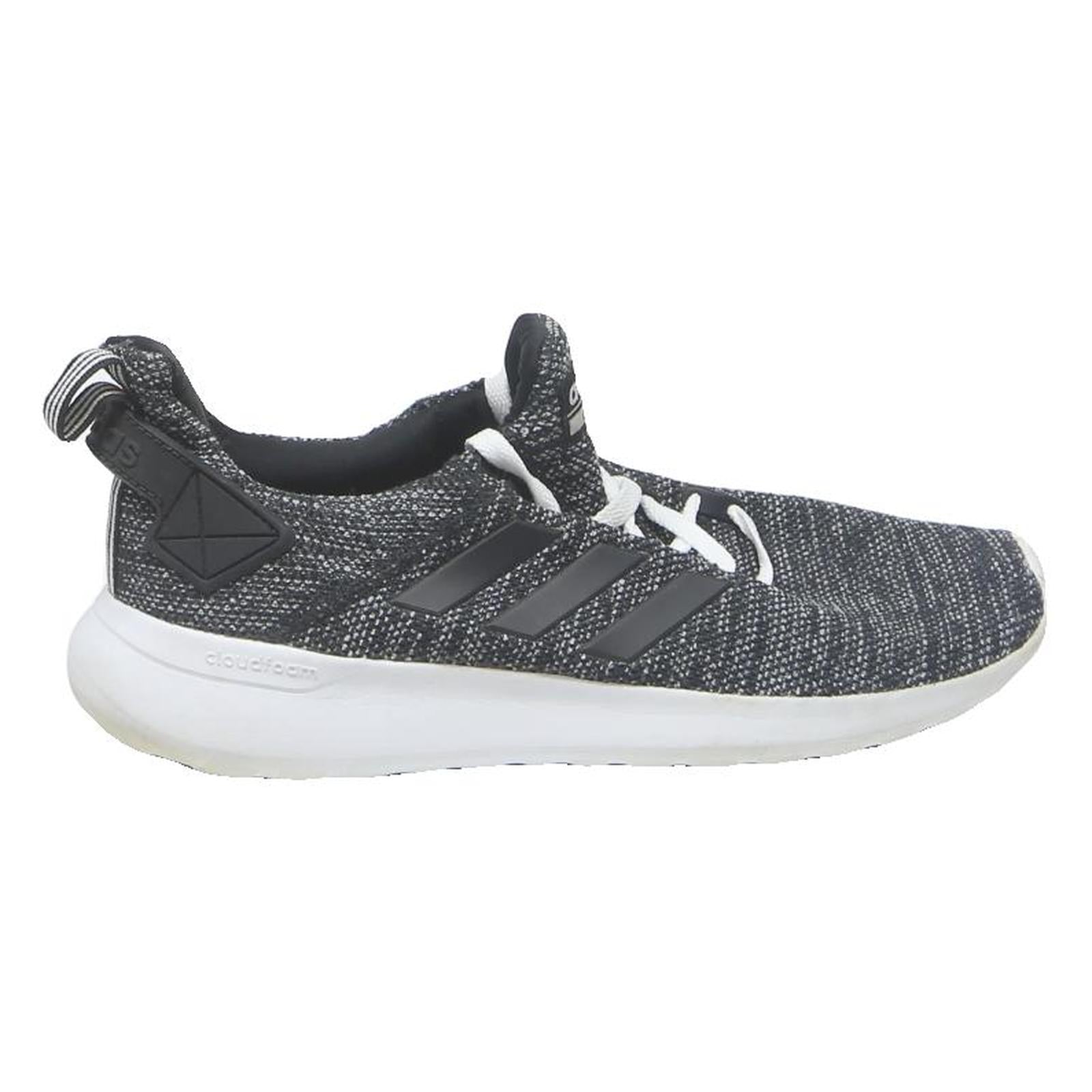 ADIDAS Cloudfoam Mens Low Top Trainers Black White Synthetic UK 9.5 Lightweight