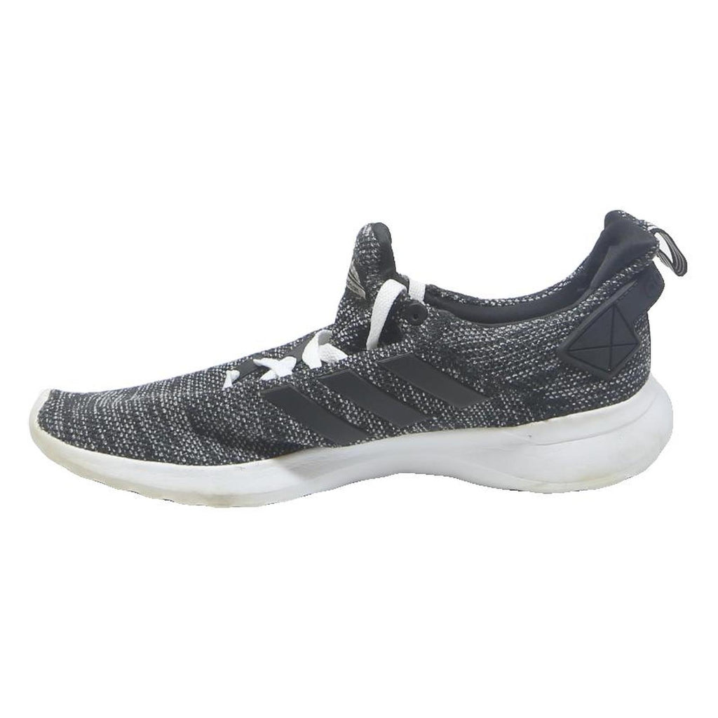 ADIDAS Cloudfoam Mens Low Top Trainers Black White Synthetic UK 9.5 Lightweight