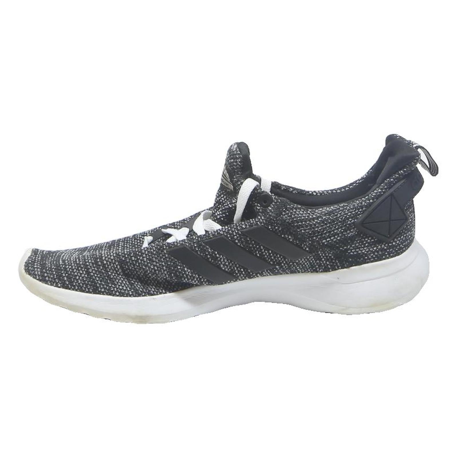 ADIDAS Cloudfoam Mens Low Top Trainers Black White Synthetic UK 9.5 Lightweight