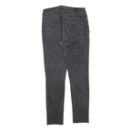 LEVI'S Womens Slim Black Denim Raw Slim Leg Jeans W30 L32 Skinny Stretch