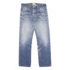 LEVI'S 501 Mens Jeans Blue Regular Straight Denim Medium W32 L32 Classic Fit