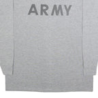 UNICOR Mens Grey Graphic Print Long Sleeve Crew Neck T-Shirt L Cotton Blend