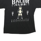WWE Mens Black Balor Club Graphic T-Shirt L Short Sleeve Crew Neck