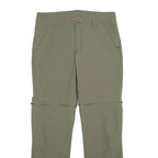 SHERPA Womens Polyamide Blend Olive Regular Zip Trousers W30 L32 Outdoor Walking