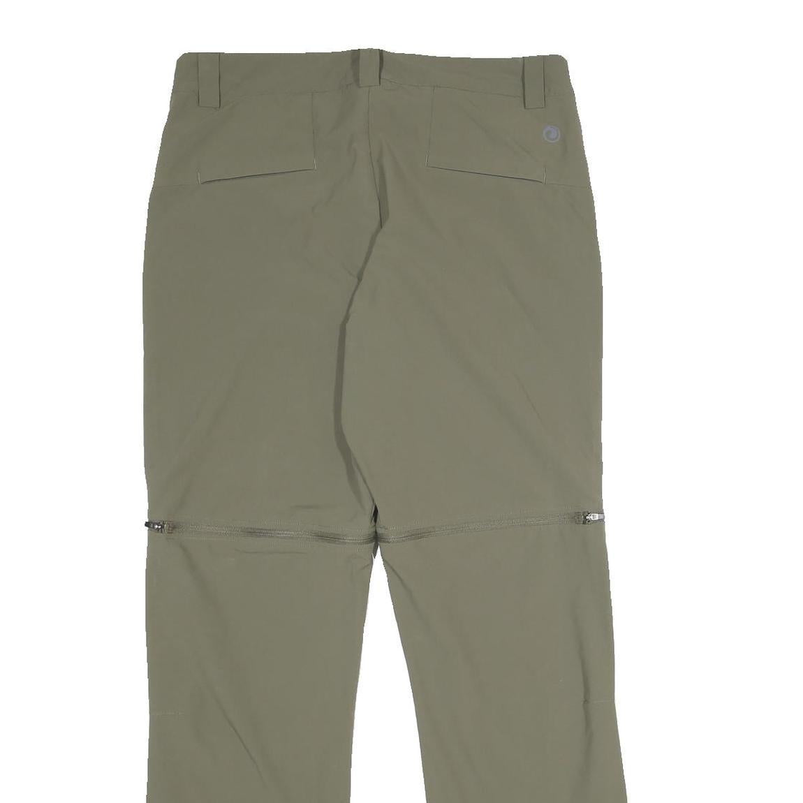SHERPA Womens Polyamide Blend Olive Regular Zip Trousers W30 L32 Outdoor Walking
