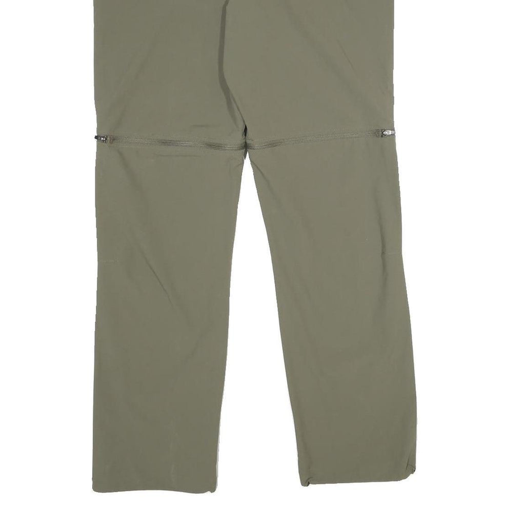 SHERPA Womens Polyamide Blend Olive Regular Zip Trousers W30 L32 Outdoor Walking