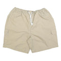 Mens Beige Casual Cargo Shorts L W34 Cotton Blend Comfortable Pockets