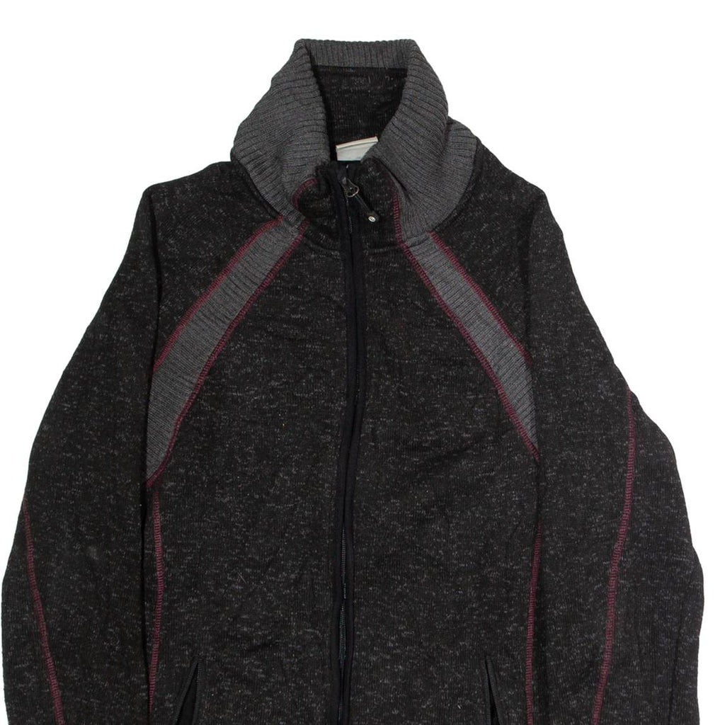 HARLEY DAVIDSON Womens Fleece Jacket Grey Knit L