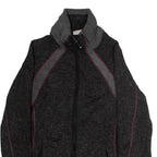HARLEY DAVIDSON Womens Fleece Jacket Grey Knit L
