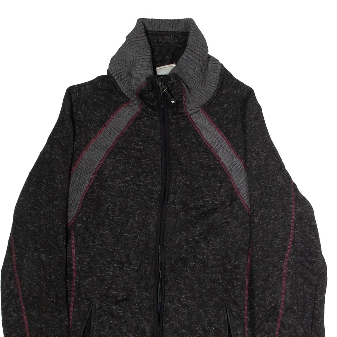 HARLEY DAVIDSON Womens Fleece Jacket Grey Knit L