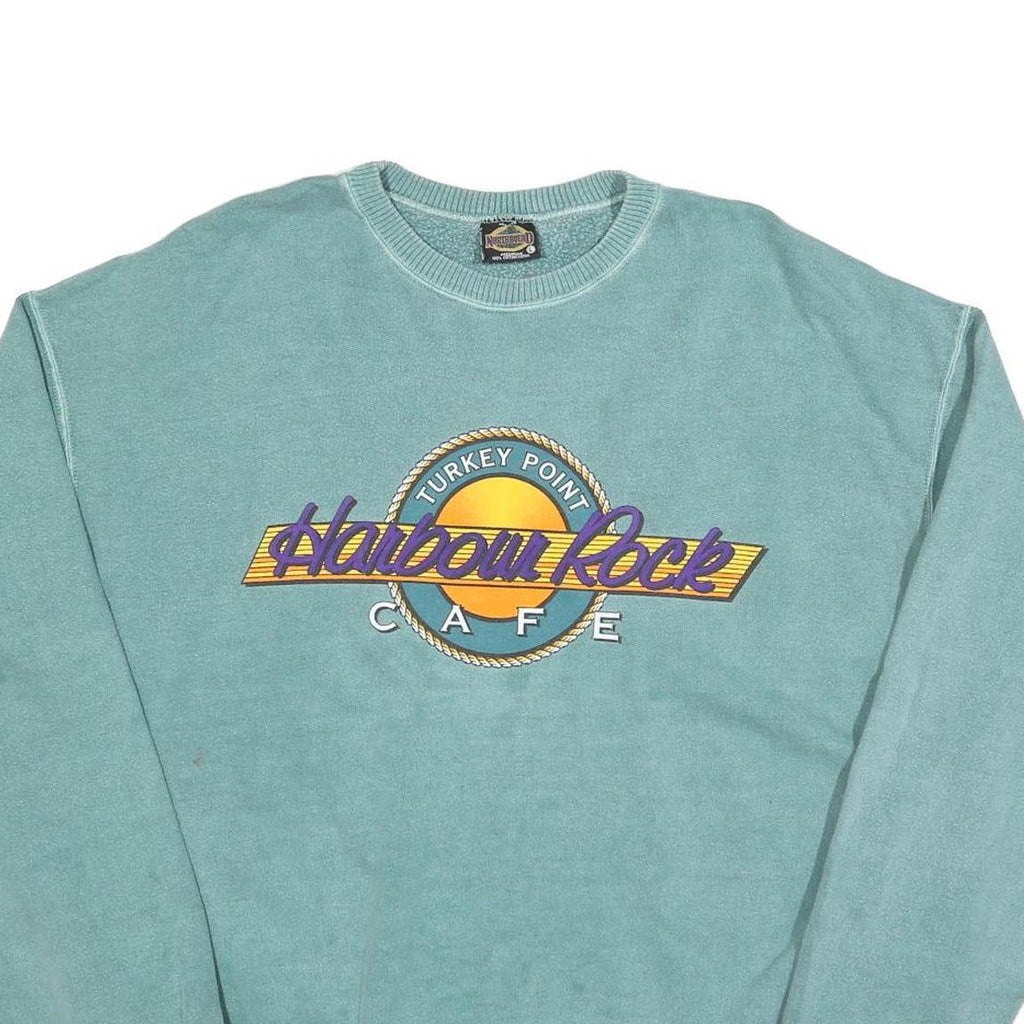 NORTHBOUND Mens Blue Harbour Rock Cafe Crew Neck L Sweatshirt Cotton Blend