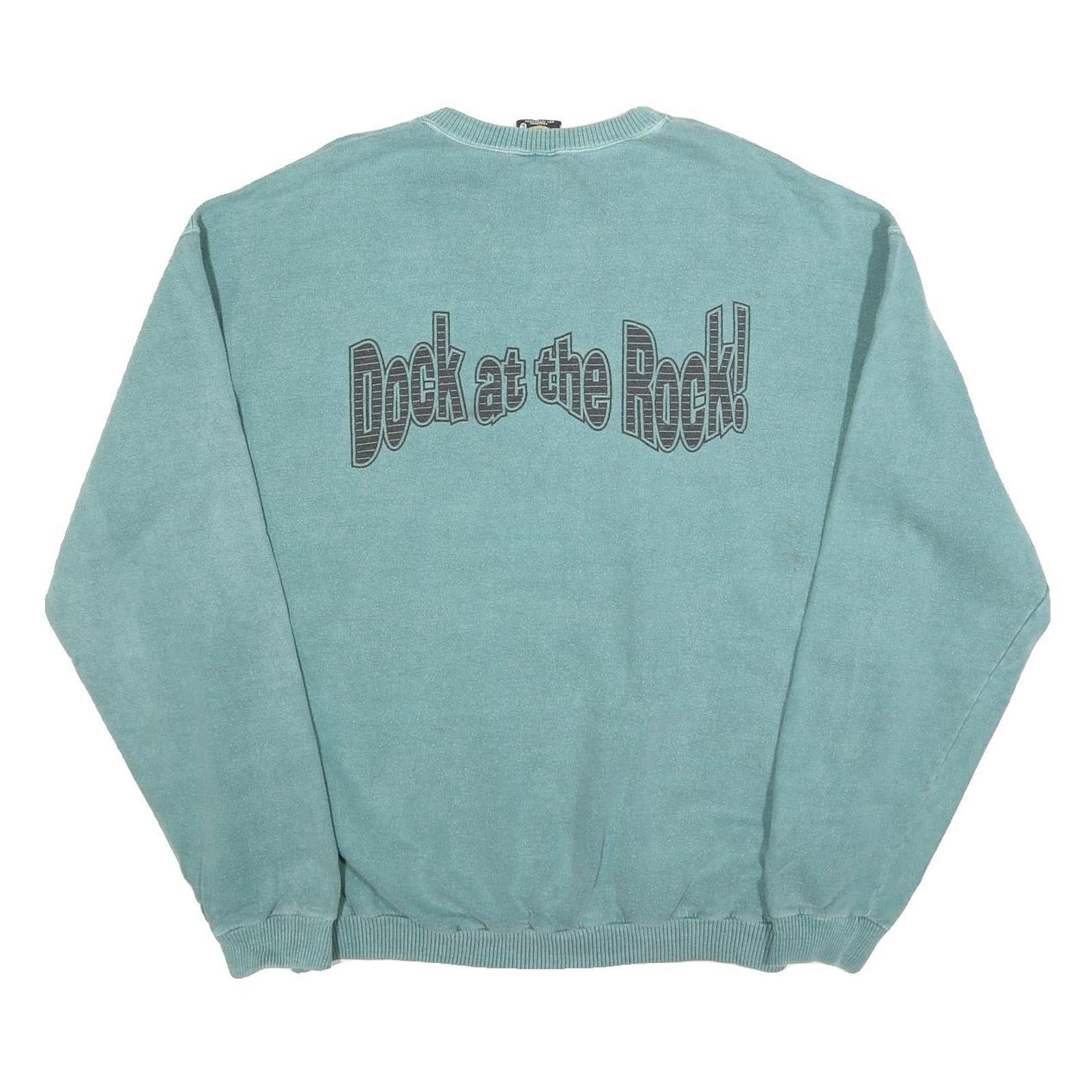 NORTHBOUND Mens Blue Harbour Rock Cafe Crew Neck L Sweatshirt Cotton Blend