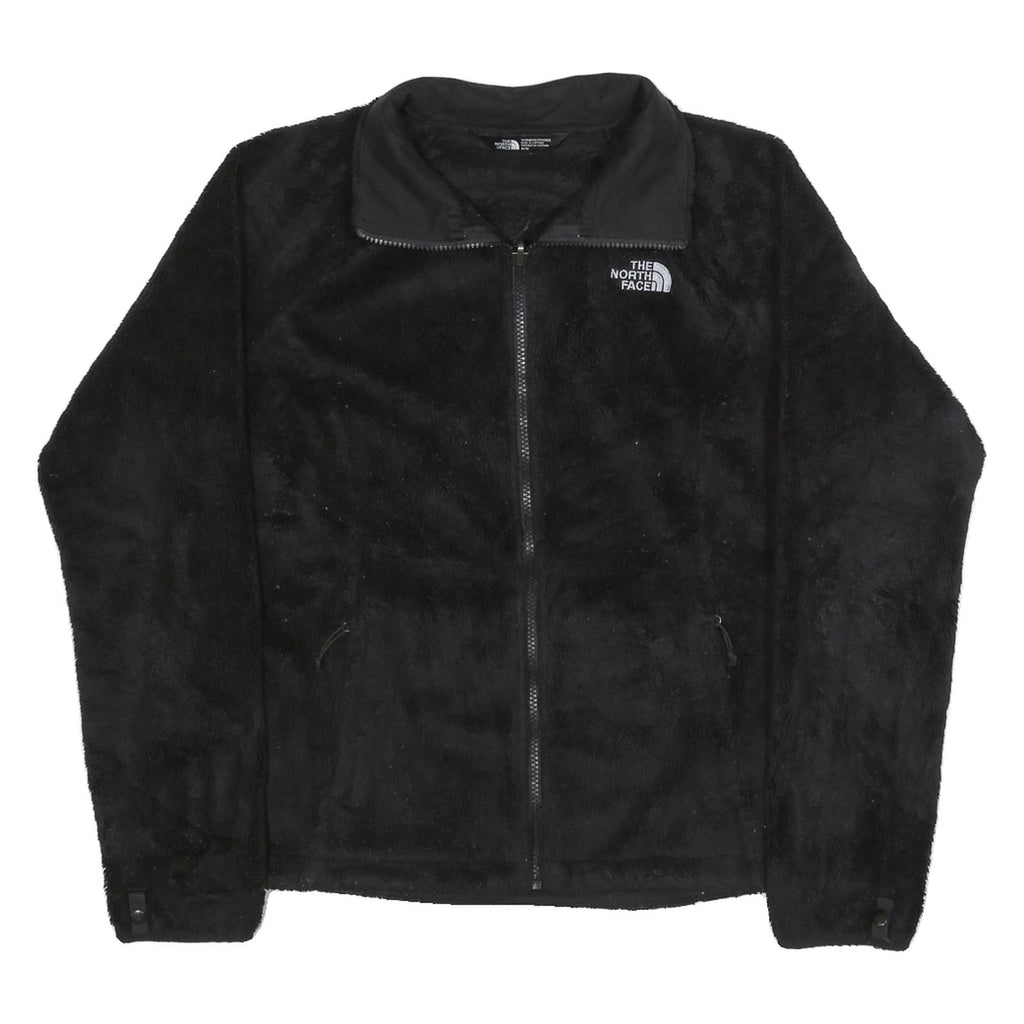 THE NORTH FACE Womens Black Fleece Jacket M Zip Soft Outerwear