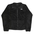THE NORTH FACE Womens Black Fleece Jacket M Zip Soft Outerwear