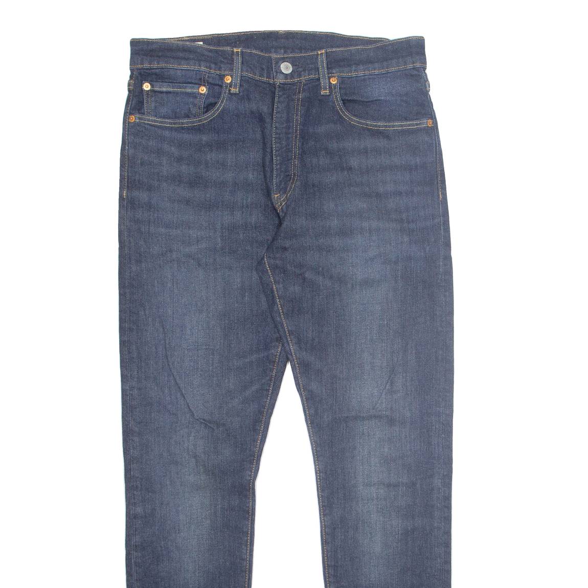 LEVI'S 512 BIG E Jeans Mens Blue Slim Tapered Stone Wash W32 L32