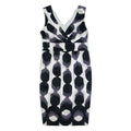 BODEN Womens Pencil Dress White Spotted Sleeveless Knee Length UK 10