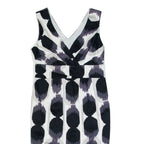 BODEN Womens Pencil Dress White Spotted Sleeveless Knee Length UK 10