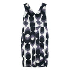 BODEN Womens Pencil Dress White Spotted Sleeveless Knee Length UK 10