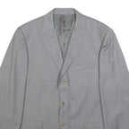 BALMAIN Mens Grey Wool Button Jacket XL Woven Classic Fit Formal Blazer