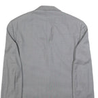 BALMAIN Mens Grey Wool Button Jacket XL Woven Classic Fit Formal Blazer