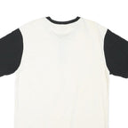 FANATICS Mens White & Black Giants Graphic Henley T-Shirt L Short Sleeve Crew