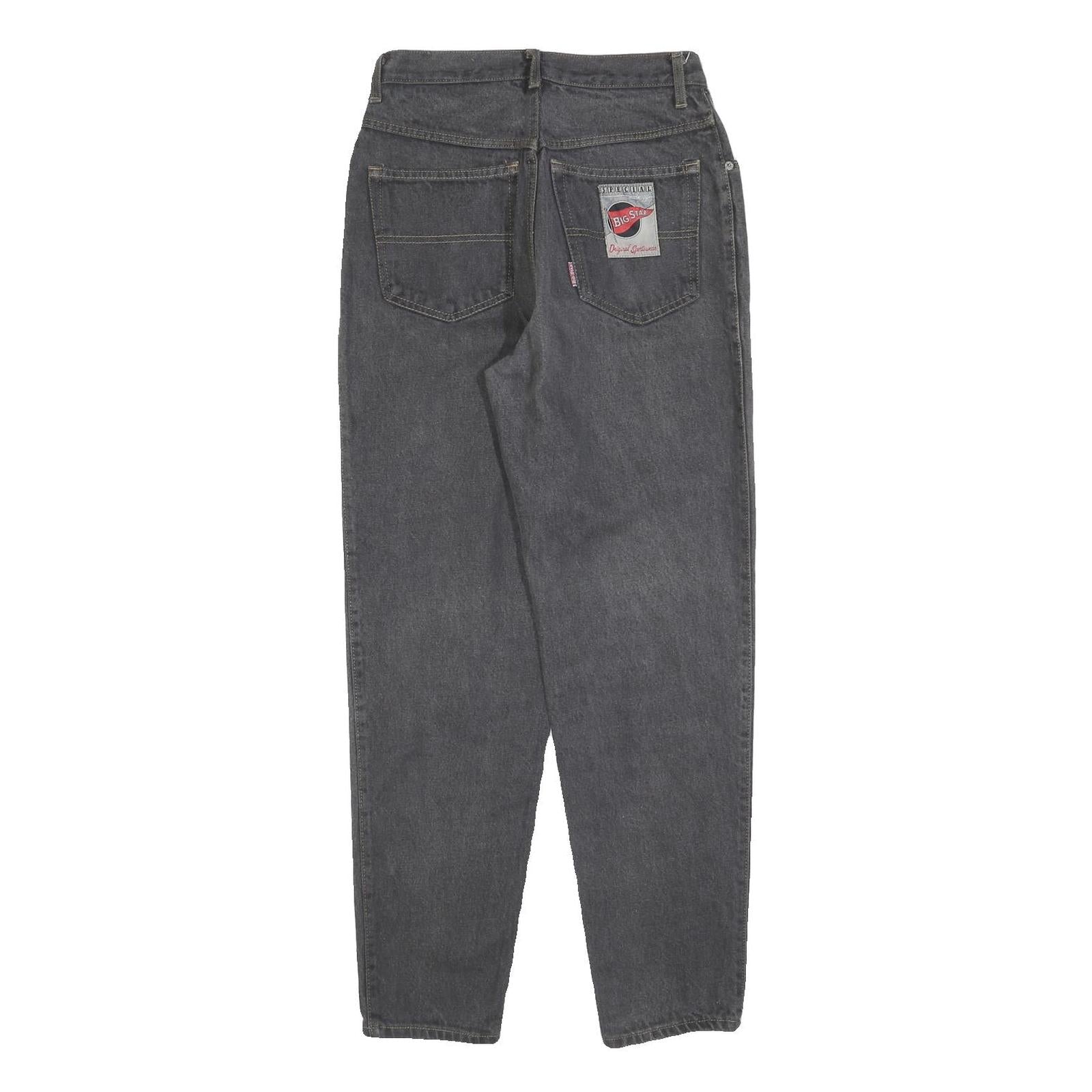 BIG STAR Womens Regular Fit Straight Leg Denim Dark Wash W26 L30 Classic Jeans