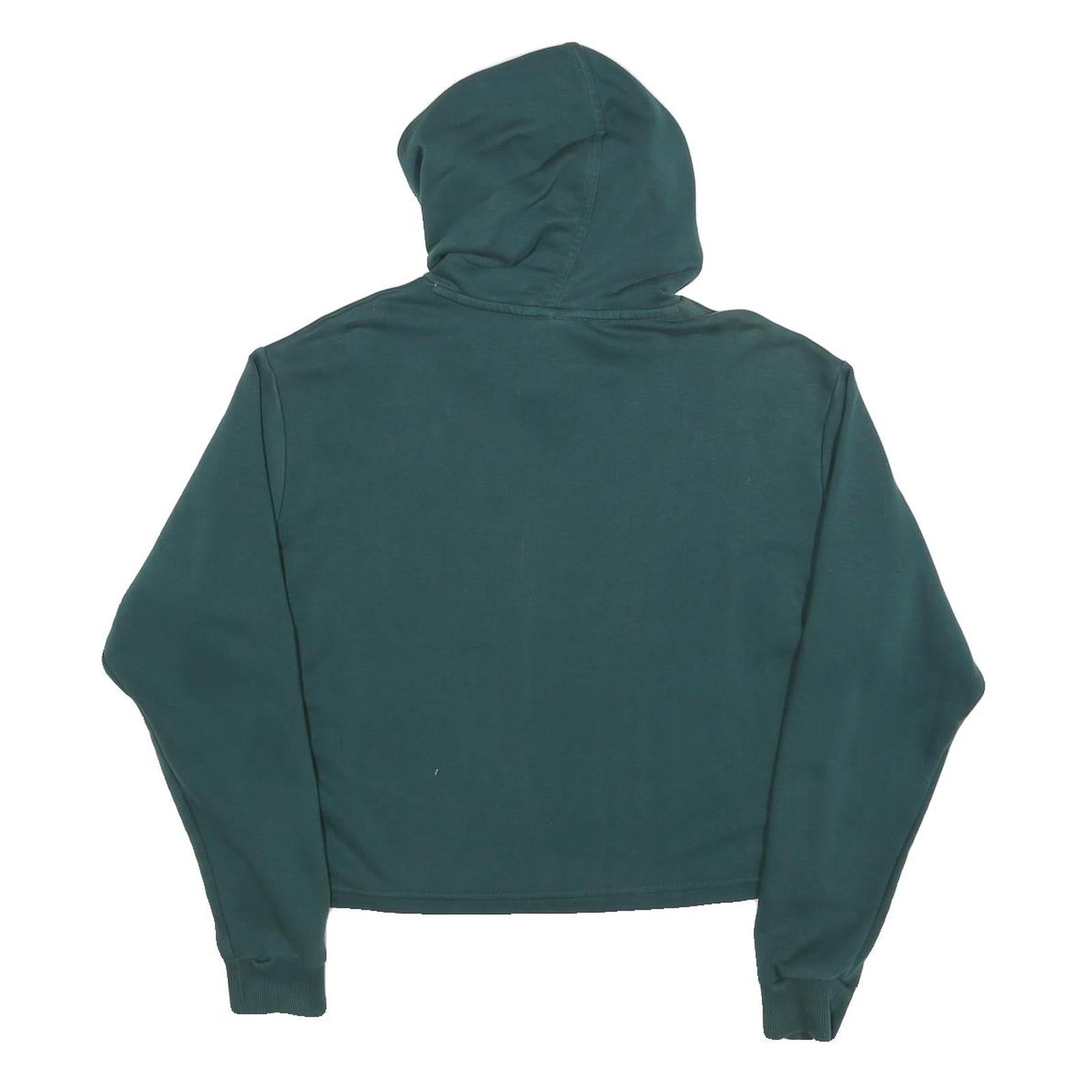 PUMA Womens Green Pullover Hoodie XS Cotton Blend Casual Sportswear