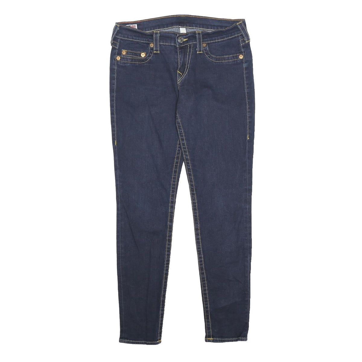 TRUE RELIGION Womens Jeans Blue Slim Skinny Denim Medium W31 L29 Stretch Cotton