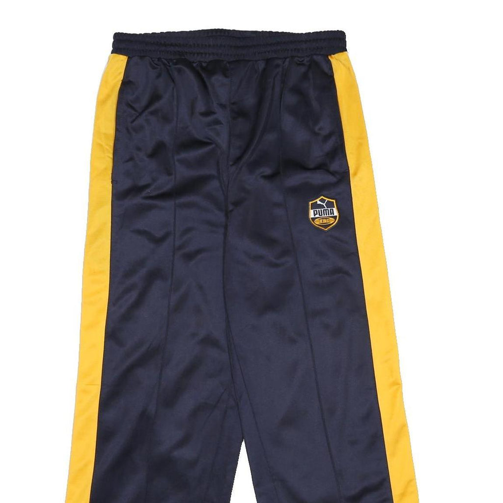 PUMA Mens Joggers Navy & Yellow Slim Tapered M W27 L25 Sports Casual