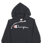 CHAMPION REVERSE WEAVE Womens Black Hoodie M Classic Pullover Cotton Blend