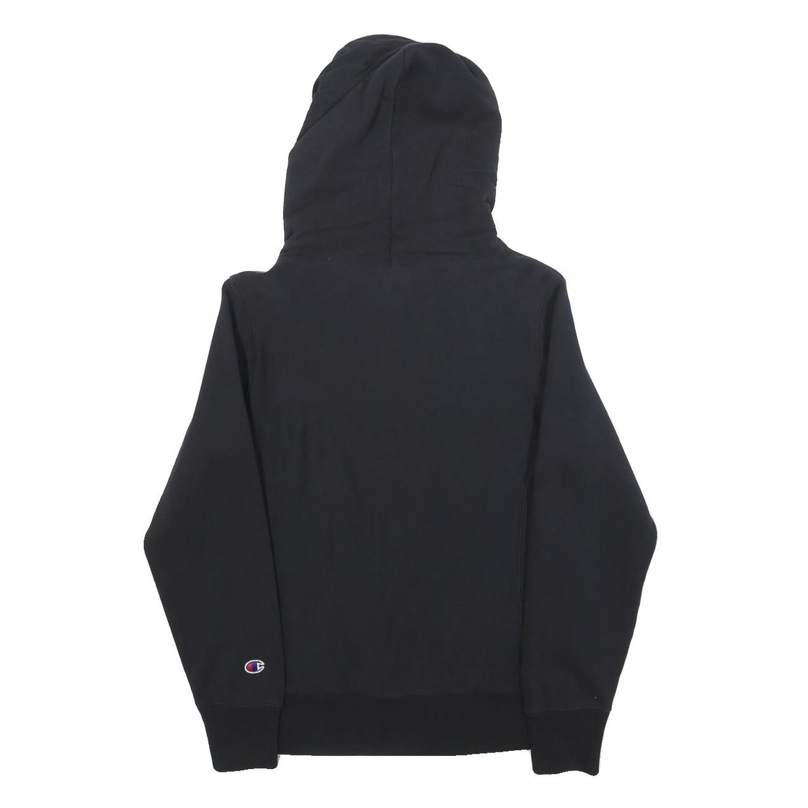 CHAMPION REVERSE WEAVE Womens Black Hoodie M Classic Pullover Cotton Blend