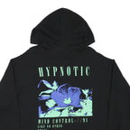 ASOS Mens Black Hypnotic Graphic Print Pullover Hoodie XS Casual