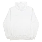 ADIDAS Mens White Pullover Hoodie XL Cotton Blend Casual Sports Sweatshirt