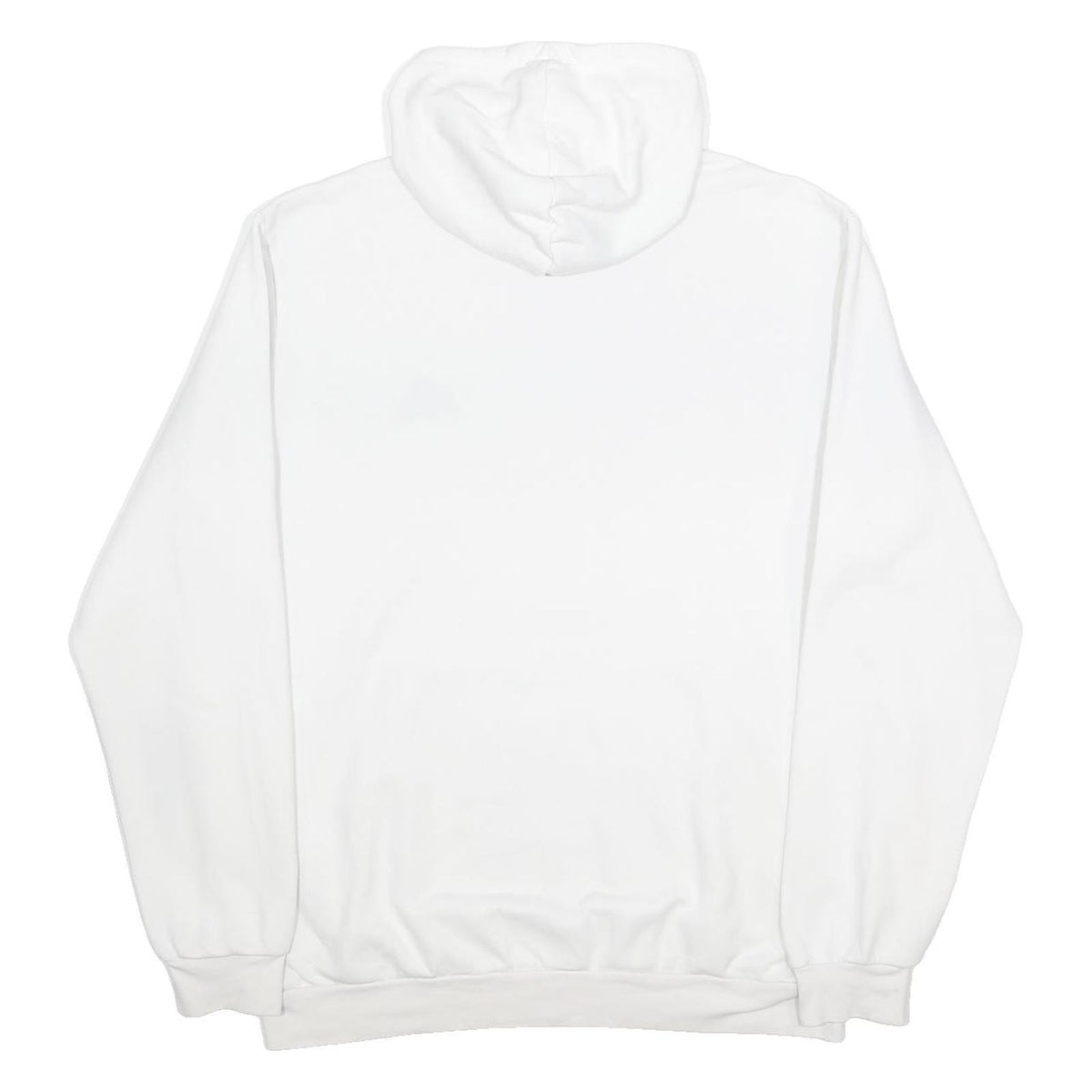 ADIDAS Mens White Pullover Hoodie XL Cotton Blend Casual Sports Sweatshirt