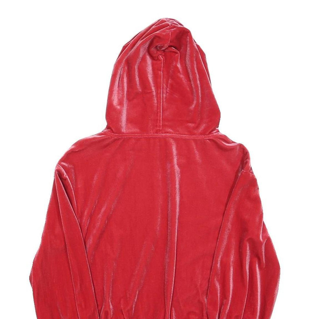 Womens Red Hoodie Pullover XS Velvet Style Casual Comfort