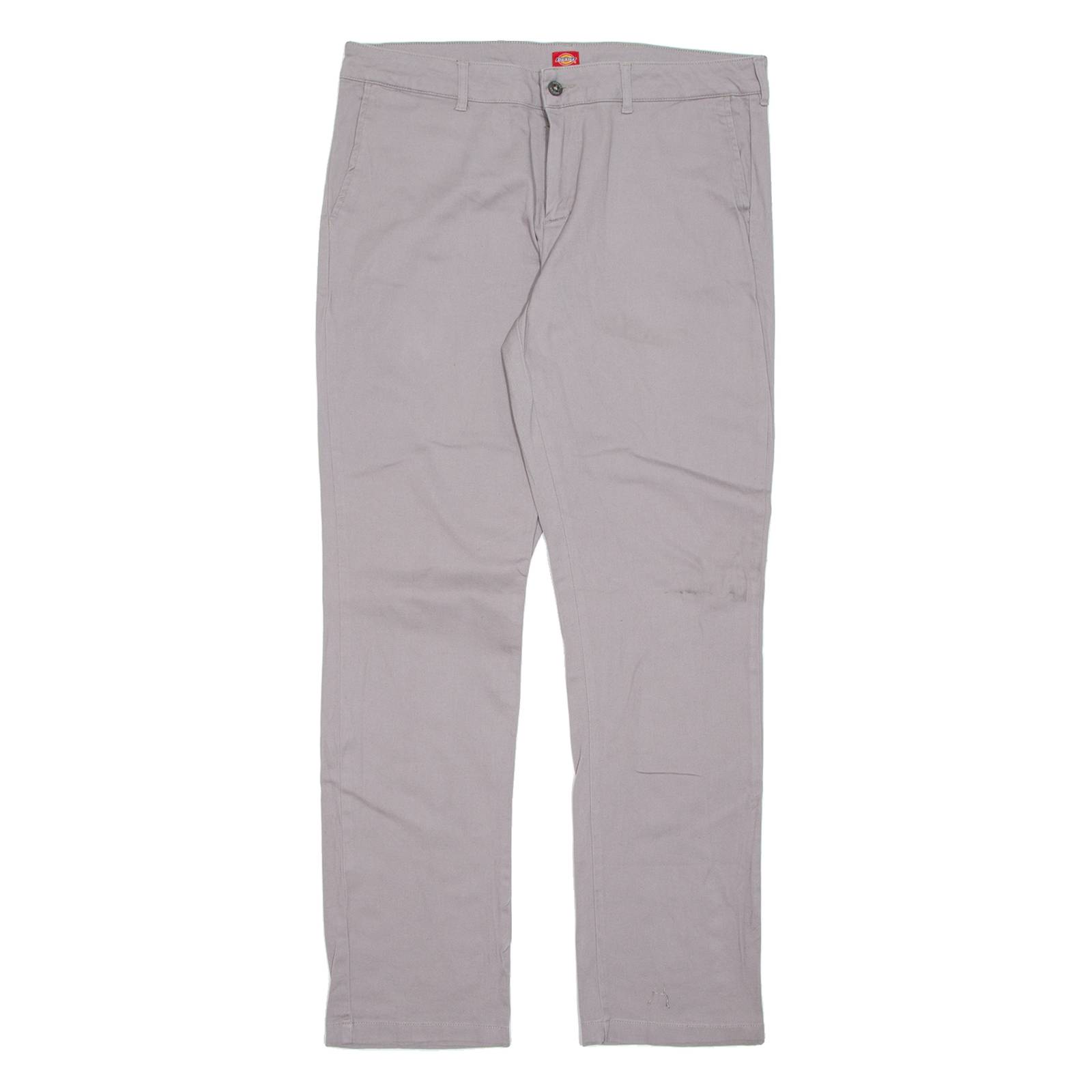 DICKIES Chino Mens Trousers Grey Regular Straight W34 L31