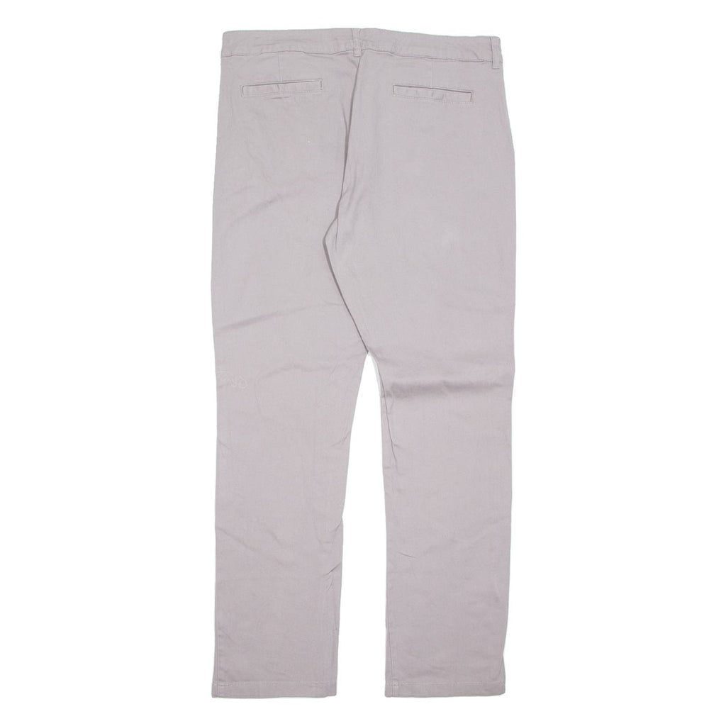 DICKIES Chino Mens Trousers Grey Regular Straight W34 L31